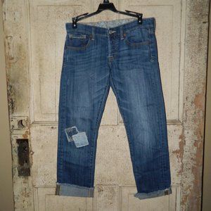 Lucky Brand Cropped Patch Lucky You Jeans Size Womens 0/25 (T-5)